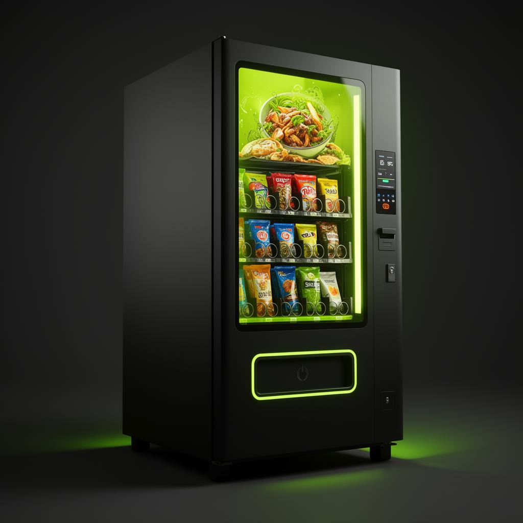 Máquina vending inteligente MS Vending en ambiente corporativo